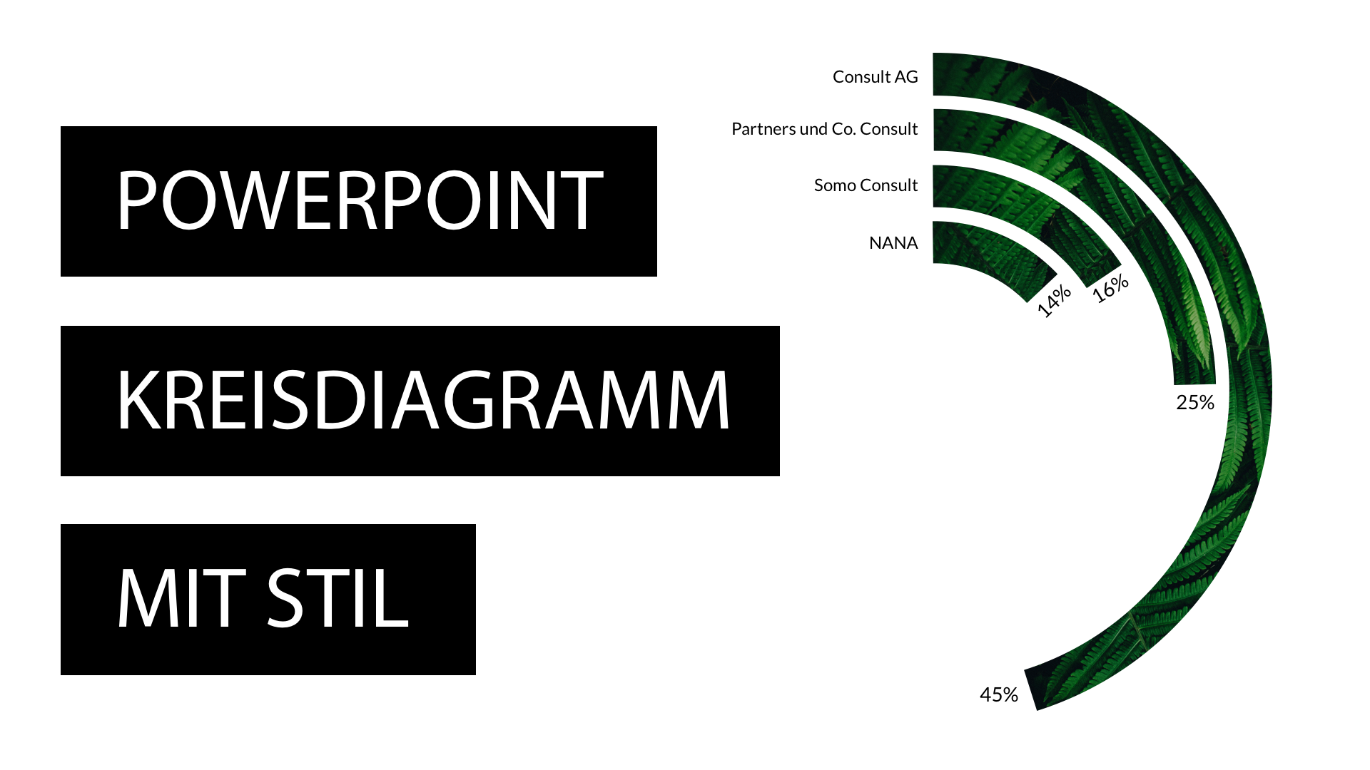 Powerpoint Kreisdiagramm Mit Stil 18